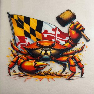 Maryland Crab Decal