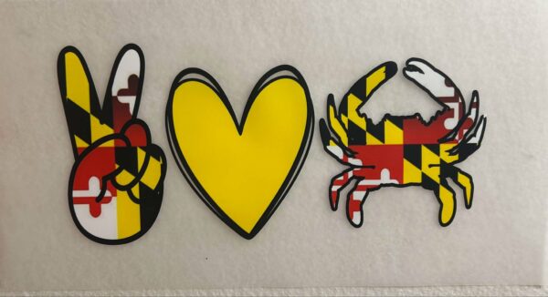 Maryland Peace Love Crab