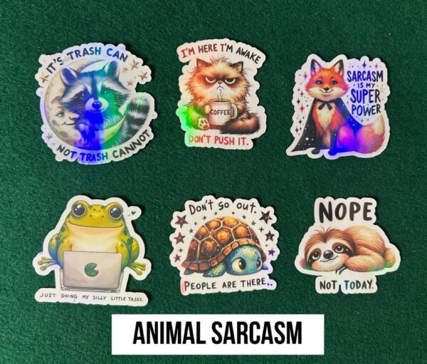 Animal Sarcasm Stickers