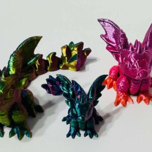 Dragons Mulicolored 3D