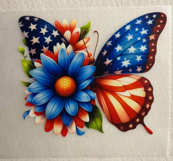 Flag Colored Butterfly