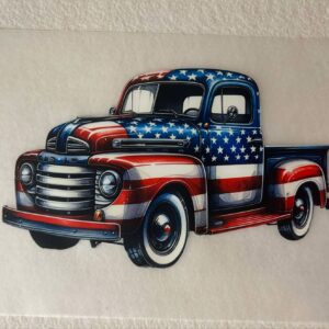 Flag Painted Truck