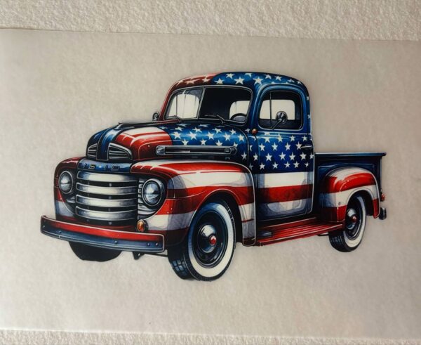 Flag Painted Truck