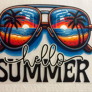 Tropical Hello Summer Glasses