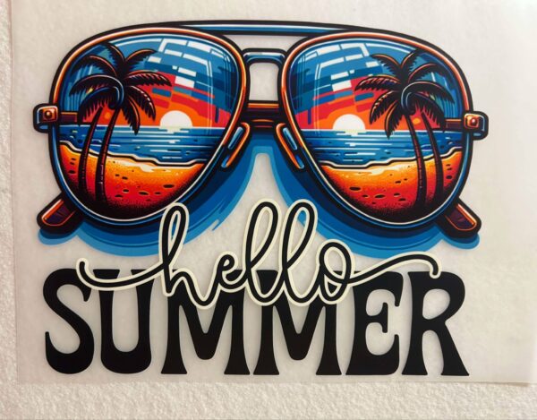 Tropical Hello Summer Glasses