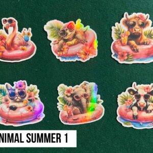 Animal Summer 1 Stickers
