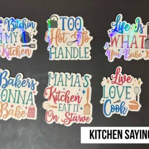 Kitchen Sayings Stickers