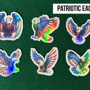Patriotic Eagle Stickers