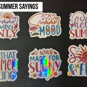 Summer Sayings Stickers